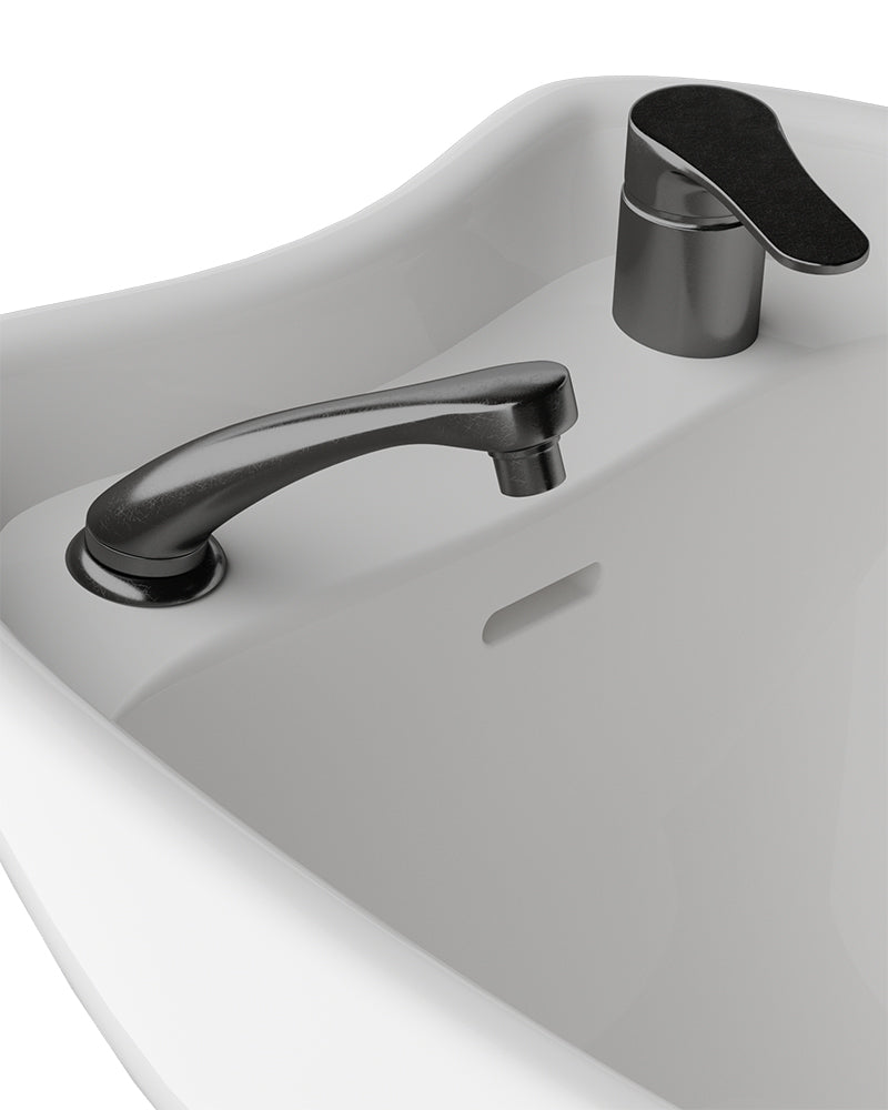 Club Textured black - Black washing unit with black basin